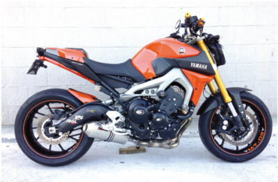 Ligne échappement Inox Brossé MT-09, 13-, XSR 900, 13-, avec catalyseur (EURO 3 et 4) - TAKKONI
