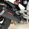 Ligne échappement Inox Noir brossé Versys 650, 18-, avec catalyseur - TAKKONI