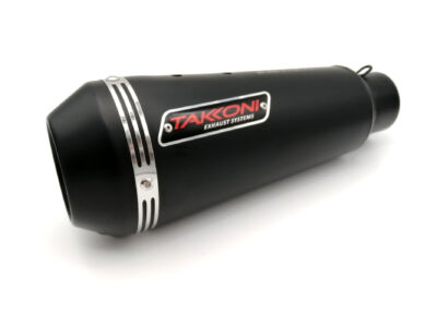 Ligne échappement Inox Noir brossé Yamaha TRACER 700, 17-18 (RM14,RM15), avec catalyseur - TAKKONI