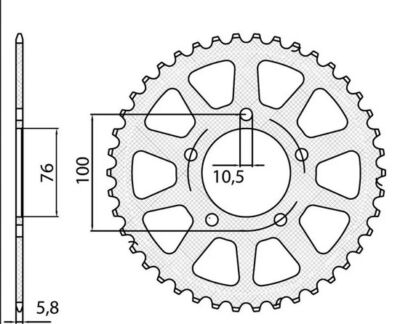 COURONNE B-ONE 520 5-3216-45 (5321645) - Sunstar