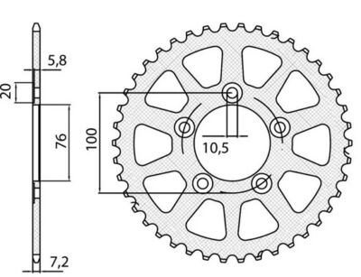 COURONNE B-ONE 525 5-4216-45 (5421645) - Sunstar