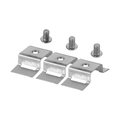Attaches métalliques pour Protection d'échappement GRIS - POLISPORT