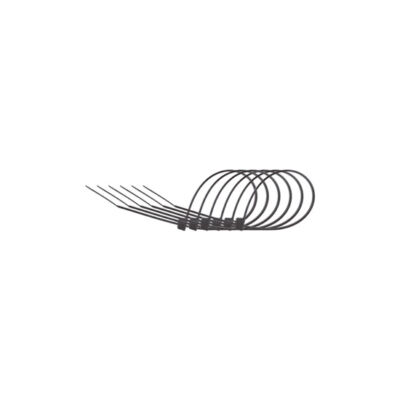 Collier nylon réutilisable 250x7,6mm (x12) NOIR - POLISPORT