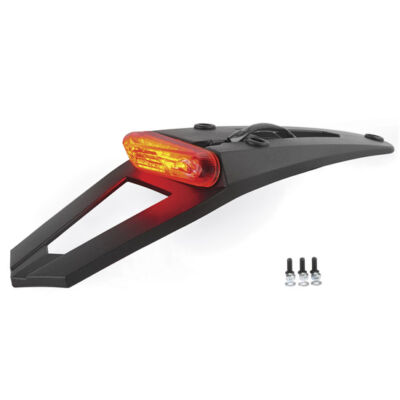 Extension de Garde boue avec Phare LED homologué NOIR - POLISPORT