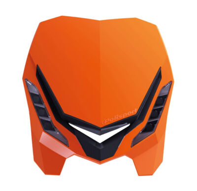 Phare Avt E>Blaze ORANGE/NOIR - POLISPORT