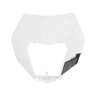 Plaque phare Avt KTM EXC/EXC>F (14>16) BLANC - POLISPORT
