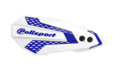 Plastique de remplacement Protèges mains MX Flow BLANC/BLEU - POLISPORT