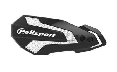 Plastique de remplacement Protèges mains MX Flow NOIR/BLANC - POLISPORT