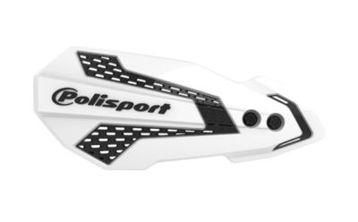 Plastique de remplacement Protèges mains MX Flow NOIR/BLANC - POLISPORT