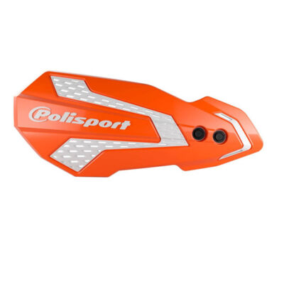 Plastique de remplacement Protèges mains MX Flow ORANGE/BLANC - POLISPORT