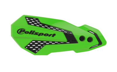 Plastique de remplacement Protèges mains MX Flow VERT/NOIR - POLISPORT