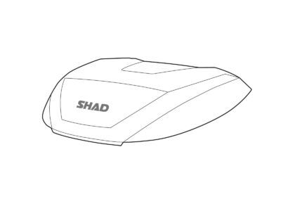 COUVERCLE ALU POUR TOP CASE SH59X - SHAD